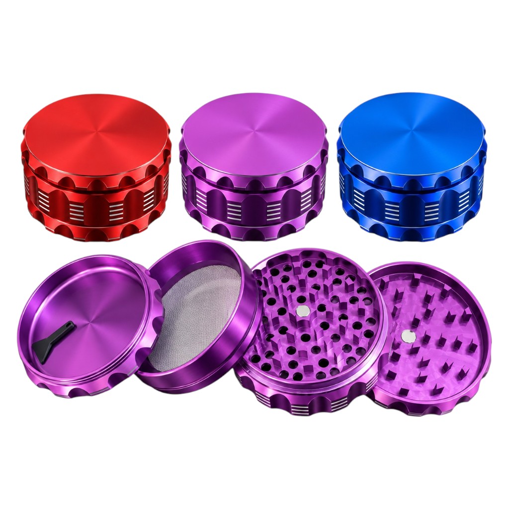 GRINDER METAL GIGANTE CON TEXTURA 4 PZ 95 MM