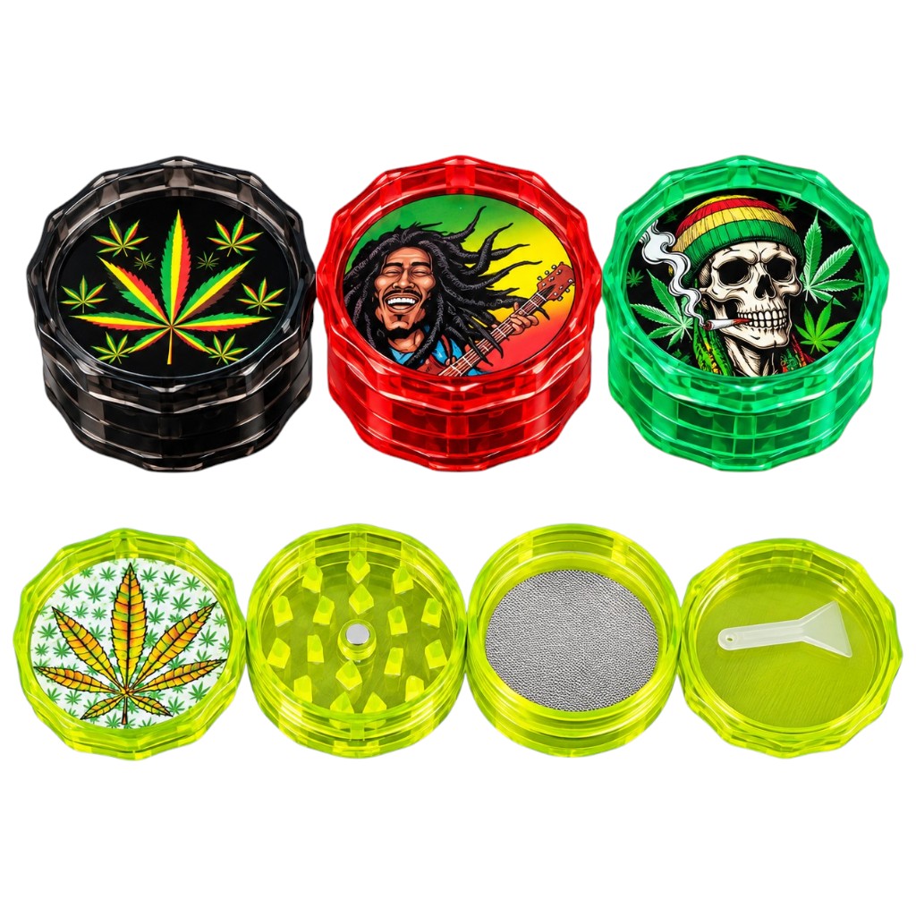GRINDER ACRILICO MEDIANO DISEÑO LLANTA 2PZ 45MM