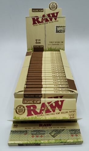 PAPEL RAW ORGANICO C/F  KING SIZE  CJX24 