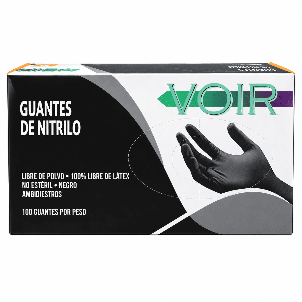 GUANTES DE NITRILO NEGROS