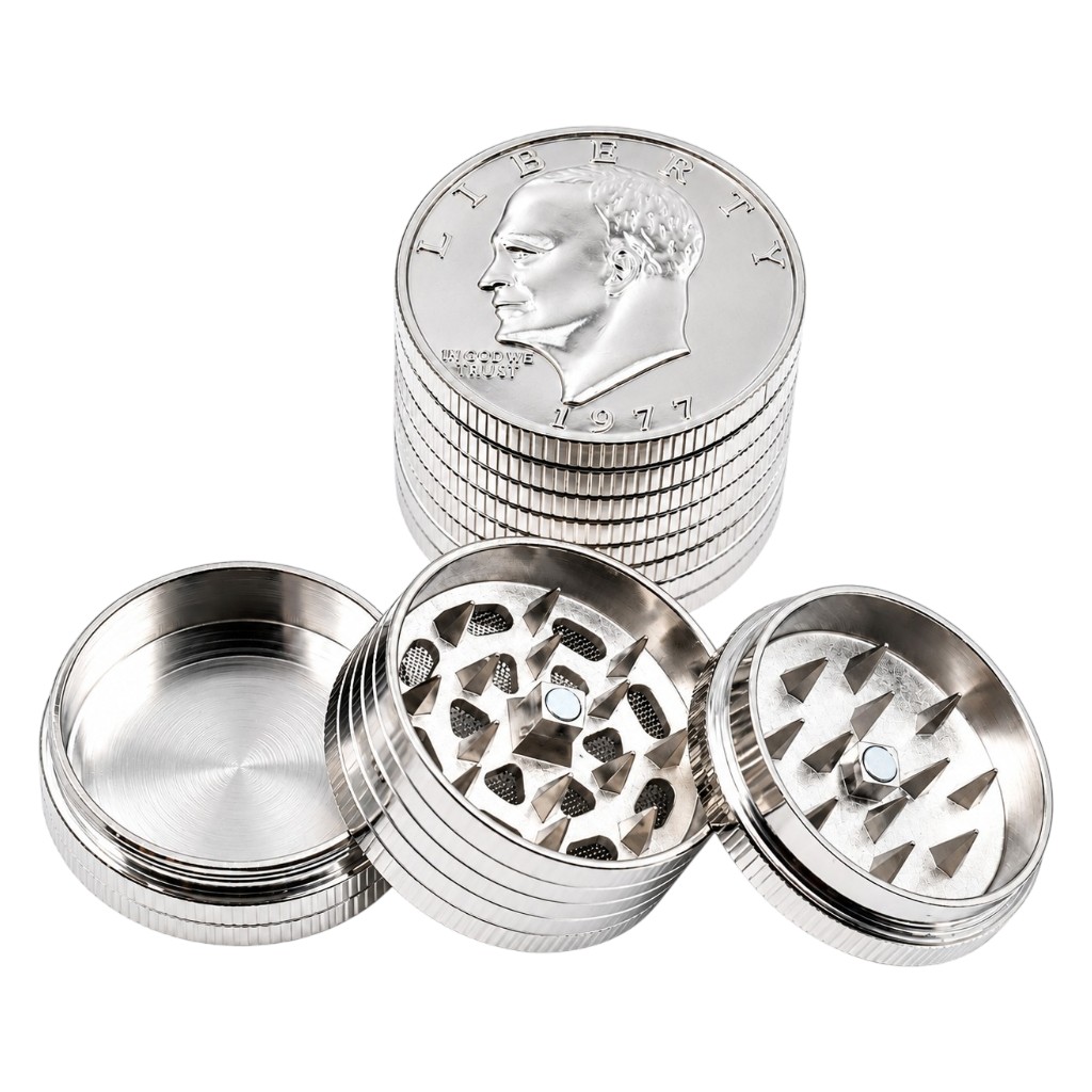 GRINDER METAL MONEDA 3 PIEZAS