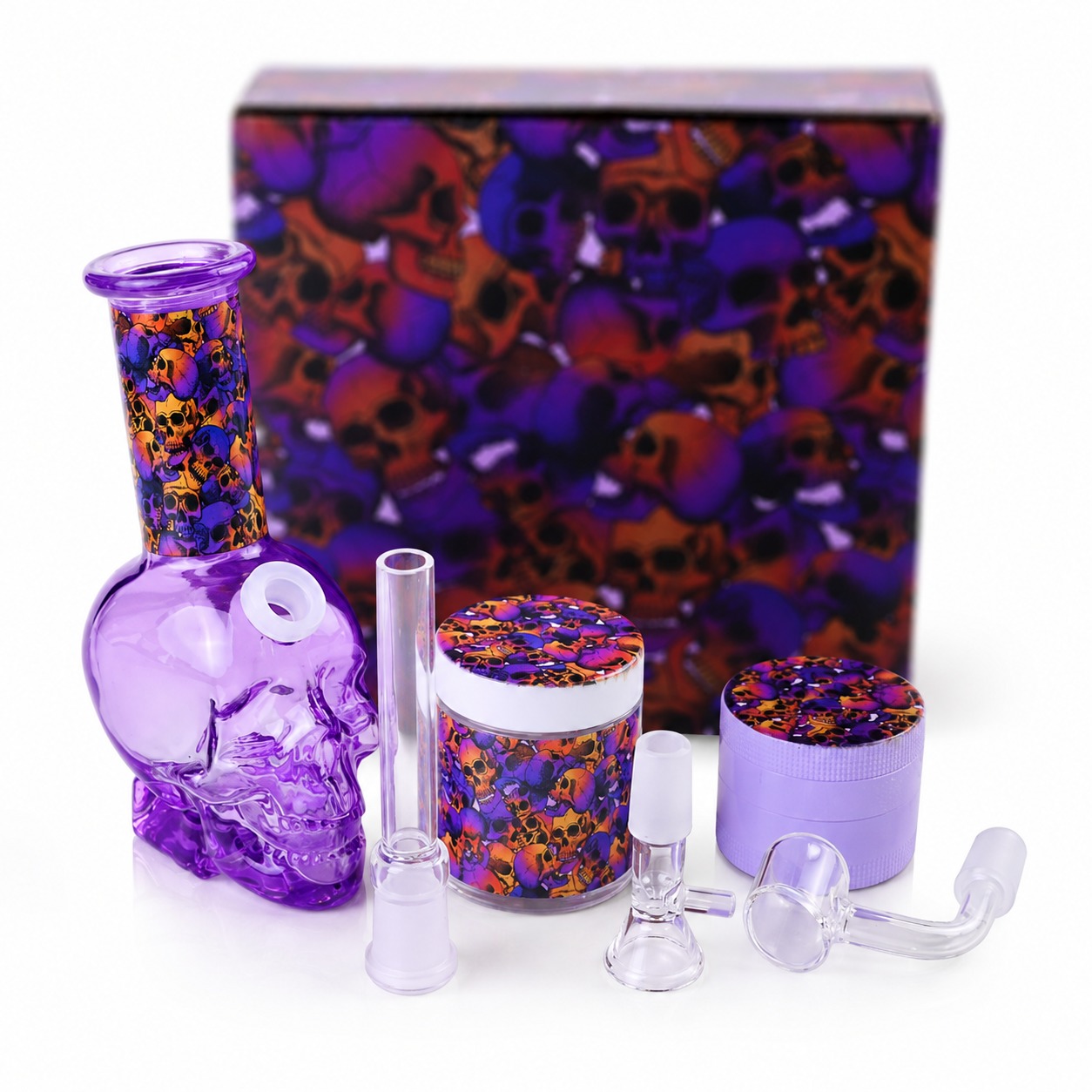 BONG CALAVERA KIT + ACCESORIOS 13 CM - Imagen 1
