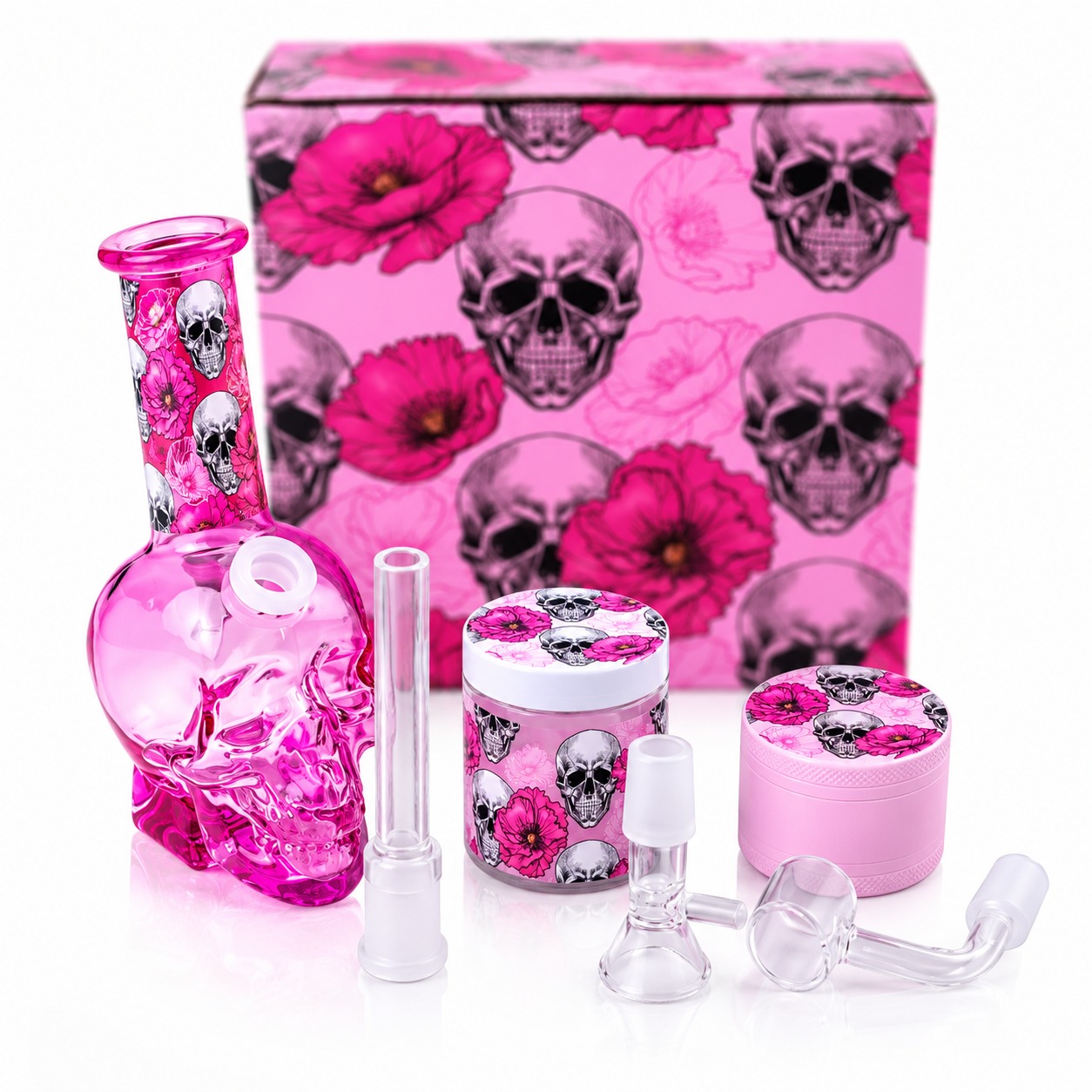 BONG CALAVERA KIT + ACCESORIOS 13 CM - Imagen 2