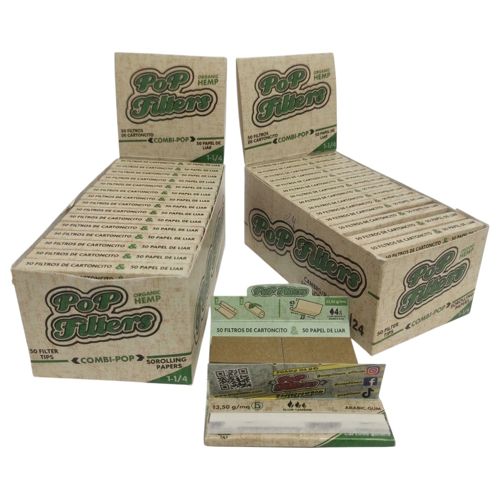 PAPEL POP FILTER ORGANICO + TIPS - Imagen 1