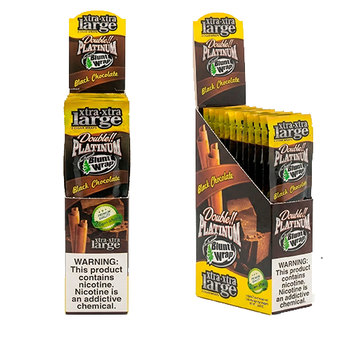 BLUNT WRAP PLATINUM XTRA LARGE X2 BLACK CHOCOLATE - Imagen 1