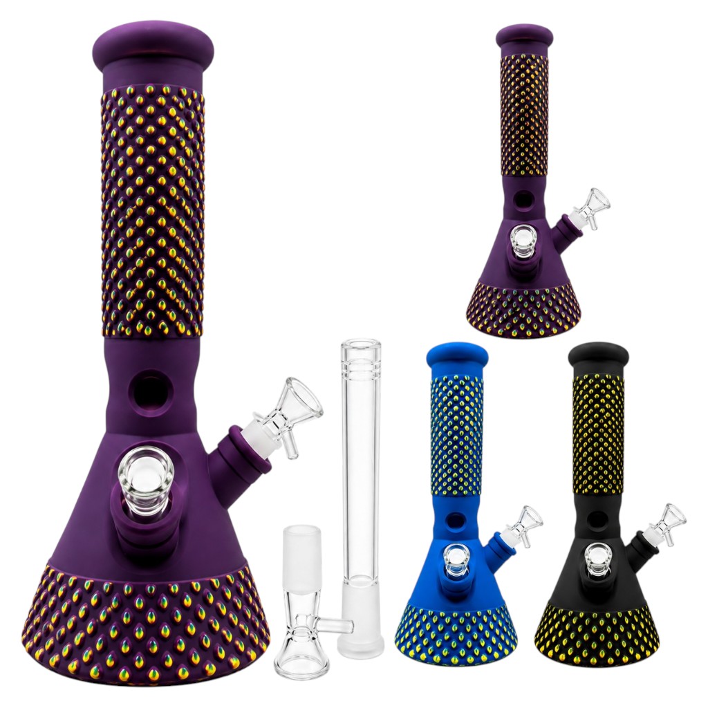 BONG VIDRIO TEXTURIZADO 30 CM