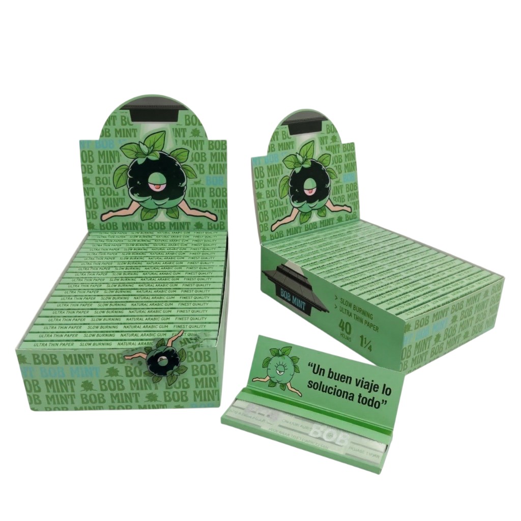  PAPEL BOB SABORES N° 1 1/4 MENTA - Imagen 1