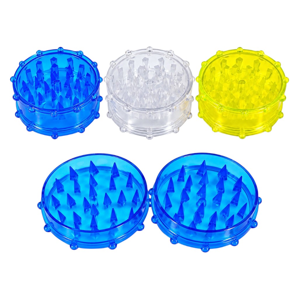 GRINDER ACRILICO GRANDE 2 PZ BORDE TIPO CADENA 75 MM
