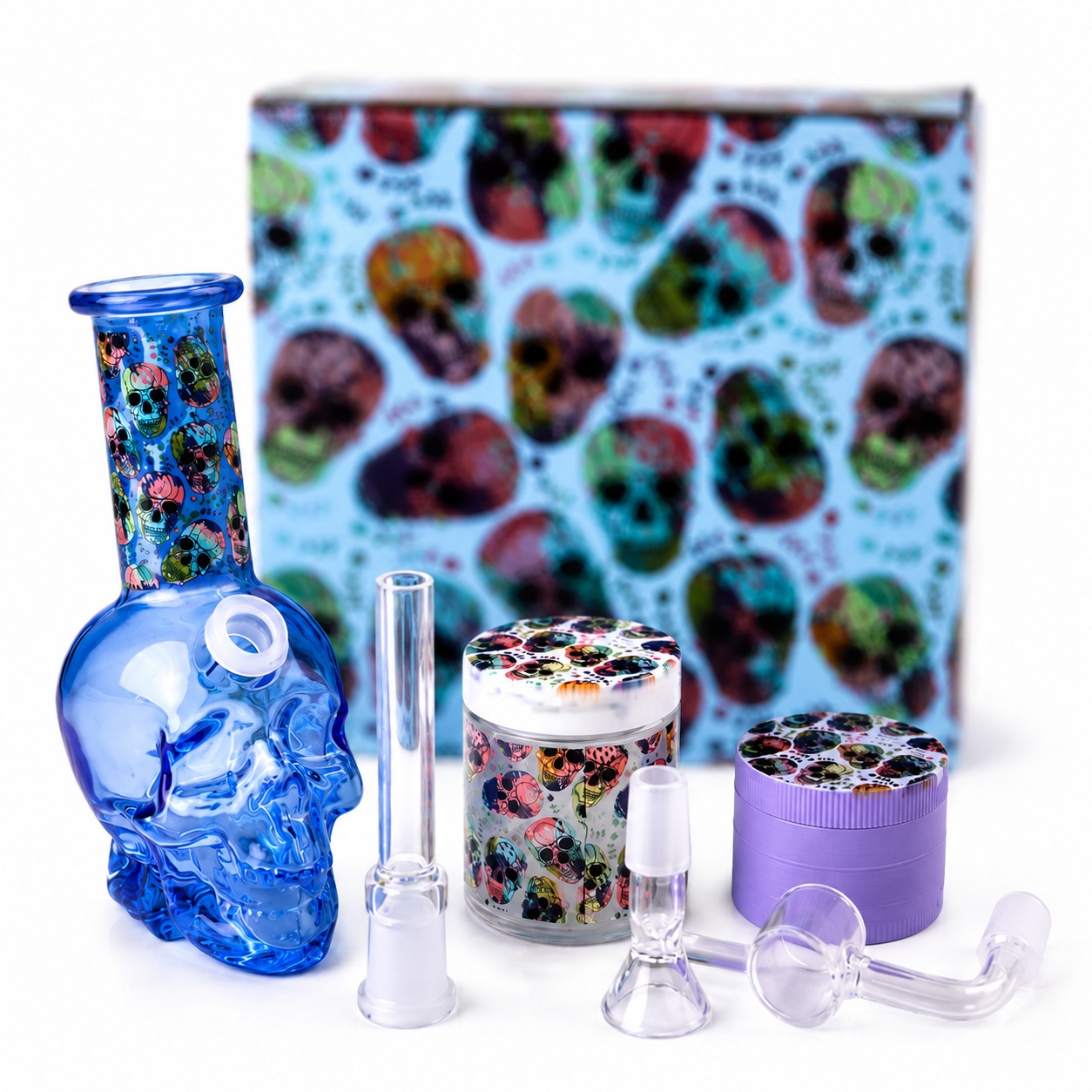 BONG CALAVERA KIT + ACCESORIOS 13 CM - Imagen 3