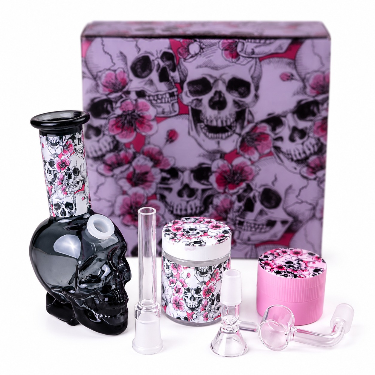 BONG CALAVERA KIT + ACCESORIOS 13 CM