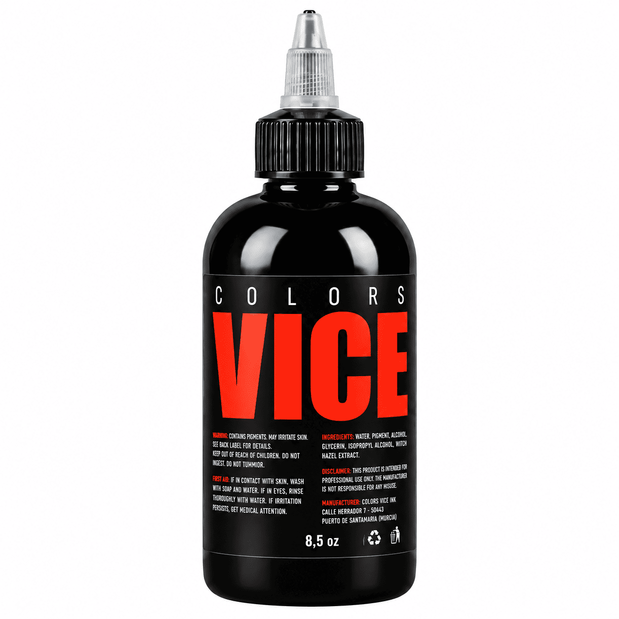 VICE COLORS BLACK 8.5 OZ