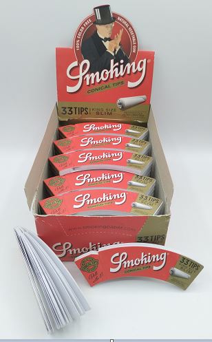 FILTRO CARTON SMOKING CONICAL SLIM 33TIPS X UND